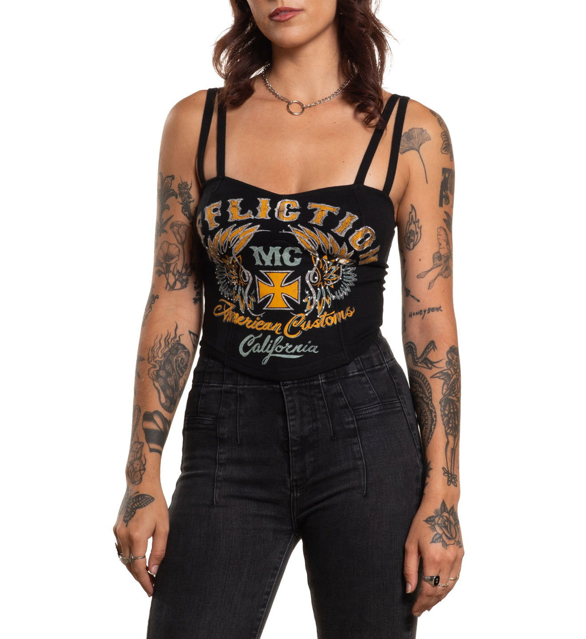 Ac Demons Bustier - Affliction Clothing