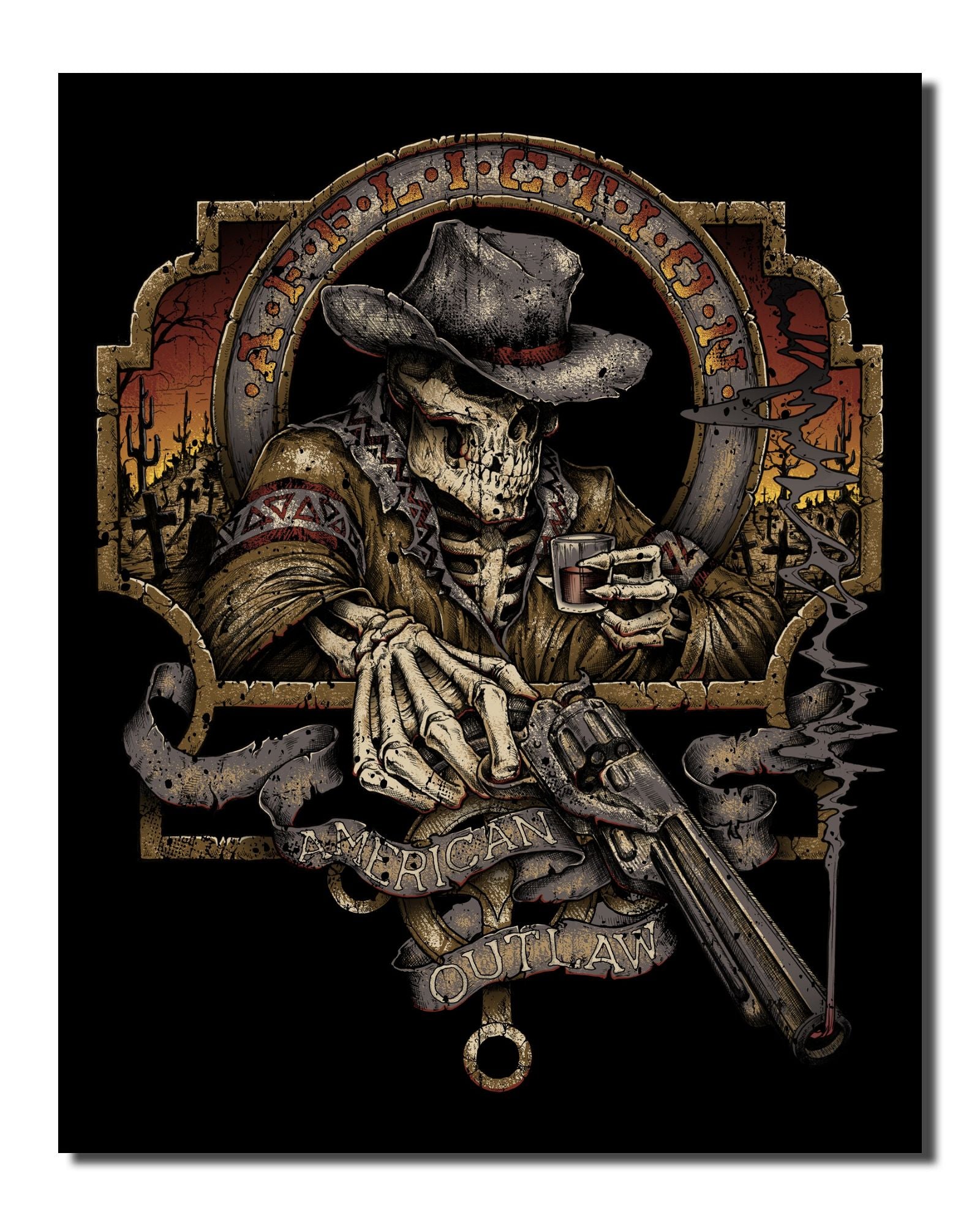 Ac Fistful 14x17 - Affliction Clothing