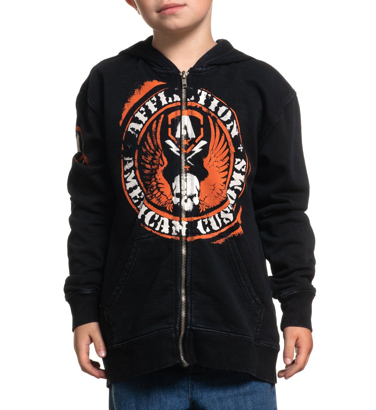 Ac Flag Zip Hood-Youth - Affliction Clothing