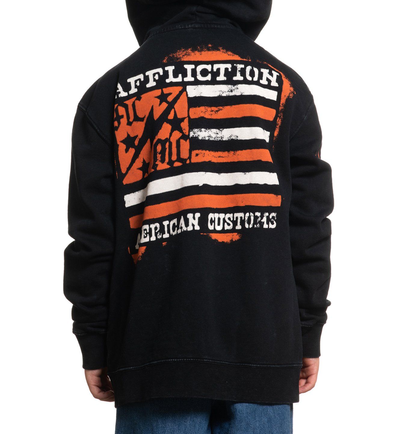 Ac Flag Zip Hood-Youth - Affliction Clothing