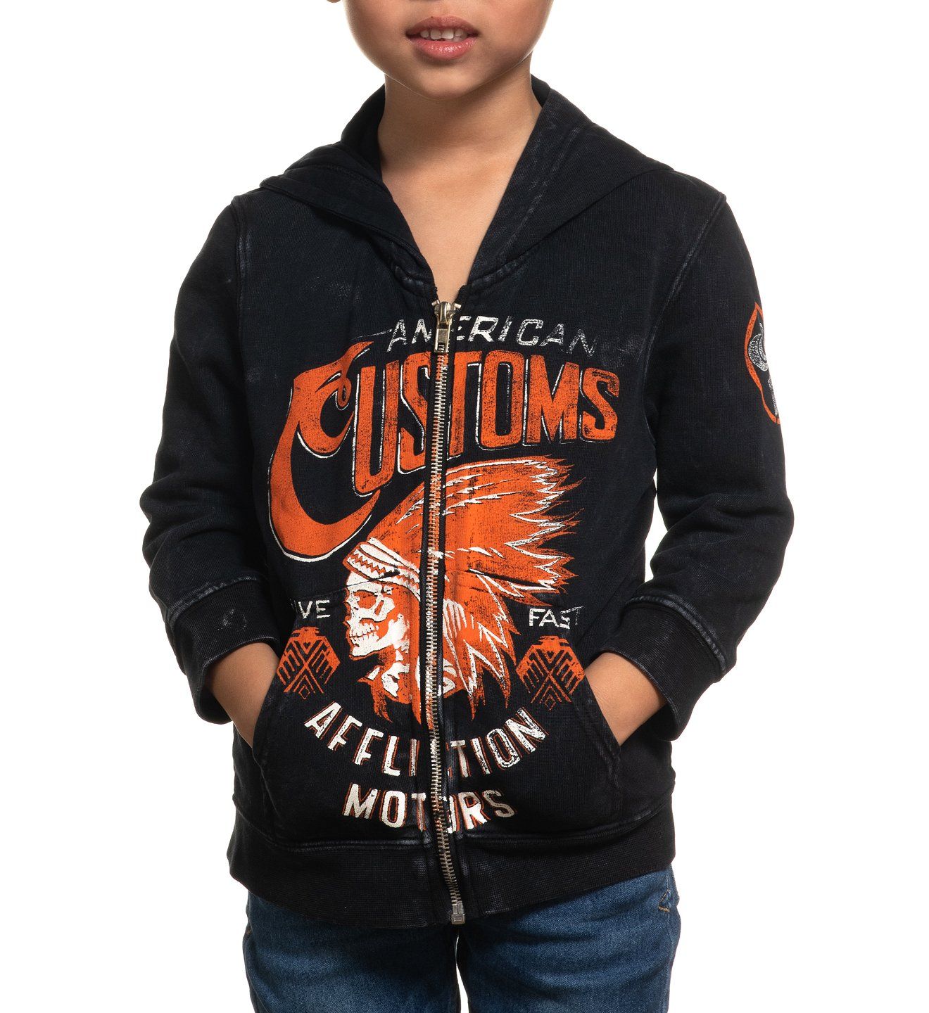 Arapaho Zip Hood-Youth - Affliction Clothing