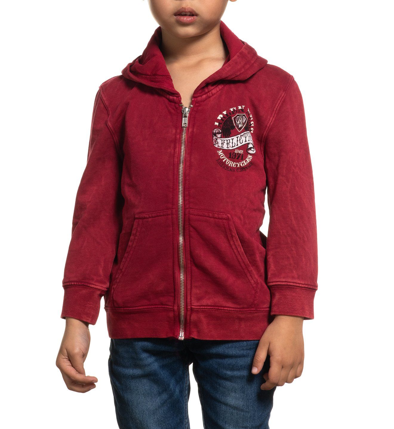 Arlen Ness Seal Zip Hood-T - Affliction Clothing