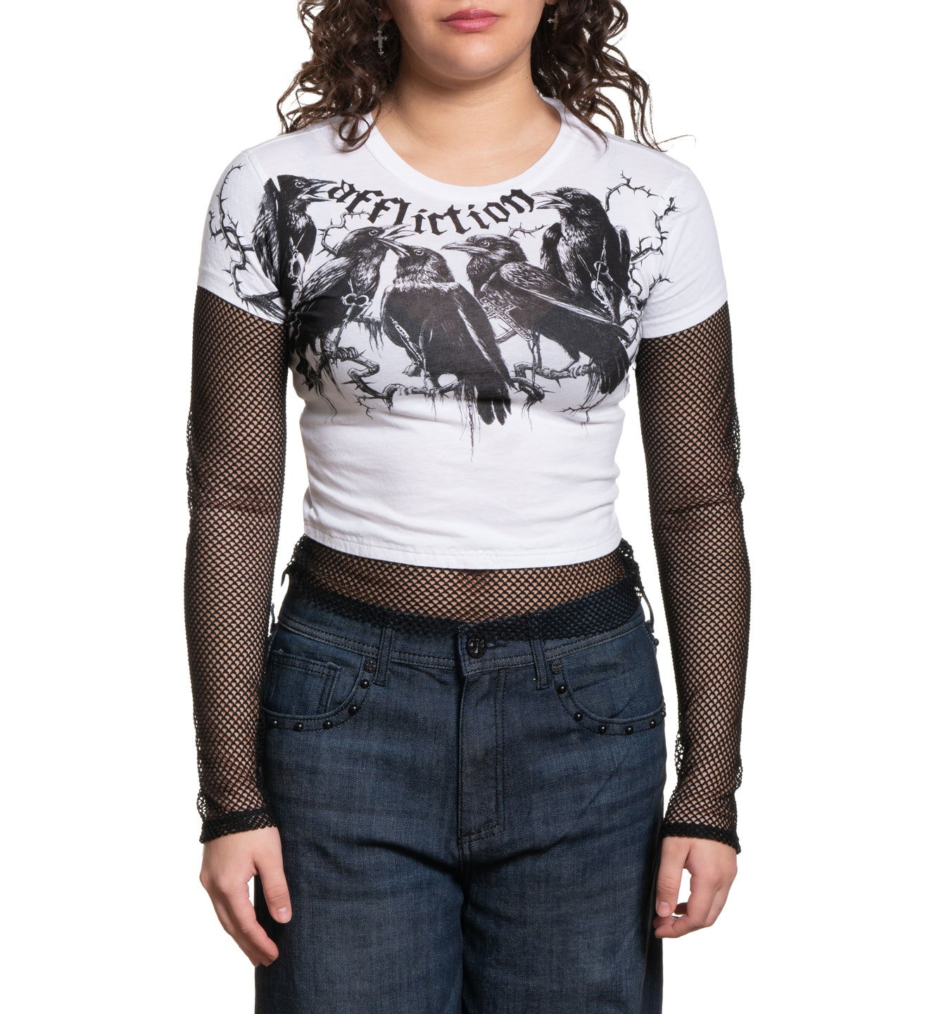 Crows Crop 2fer - Affliction Clothing