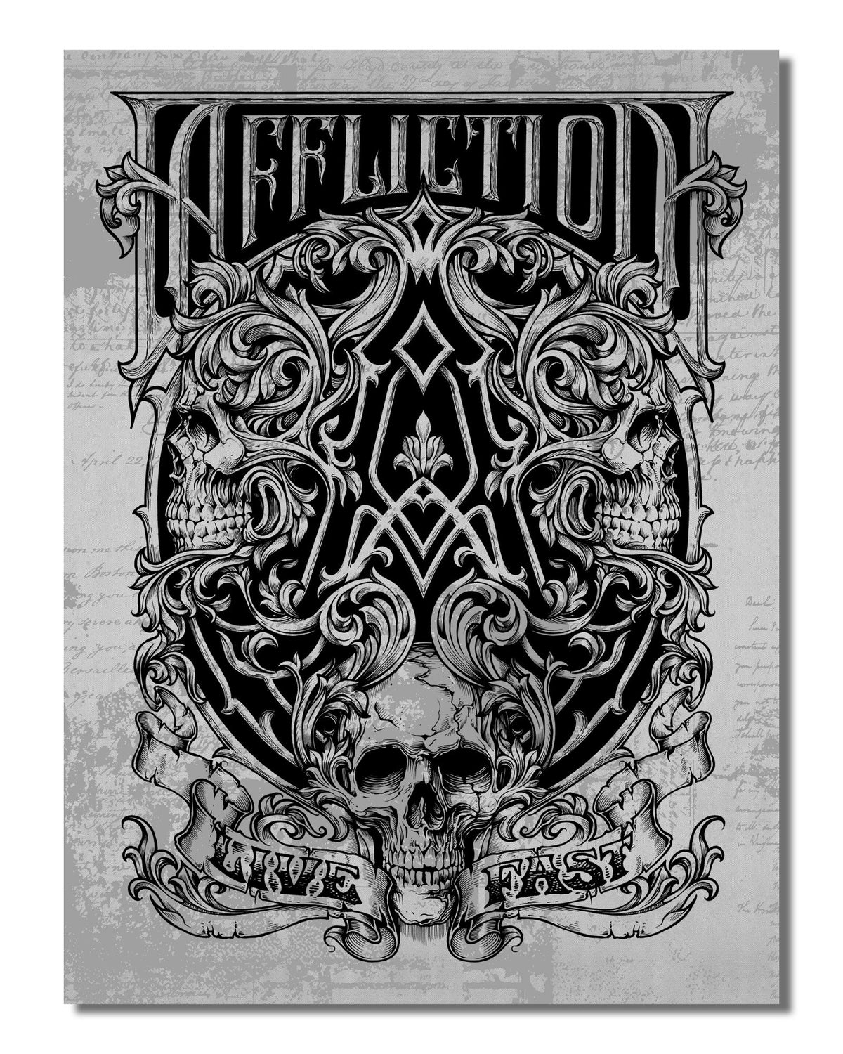 Framing Death 23x31 - Affliction Clothing