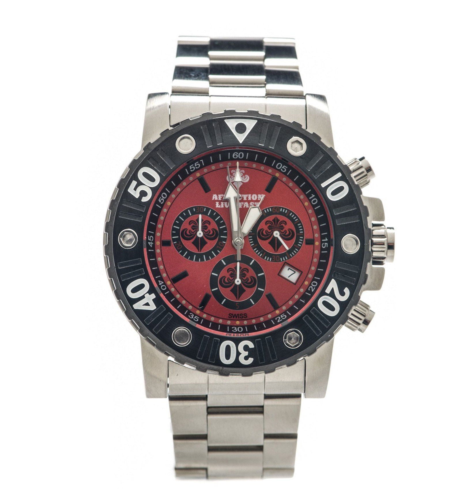 Gents Chronograph Steel Watch - Affliction Clothing