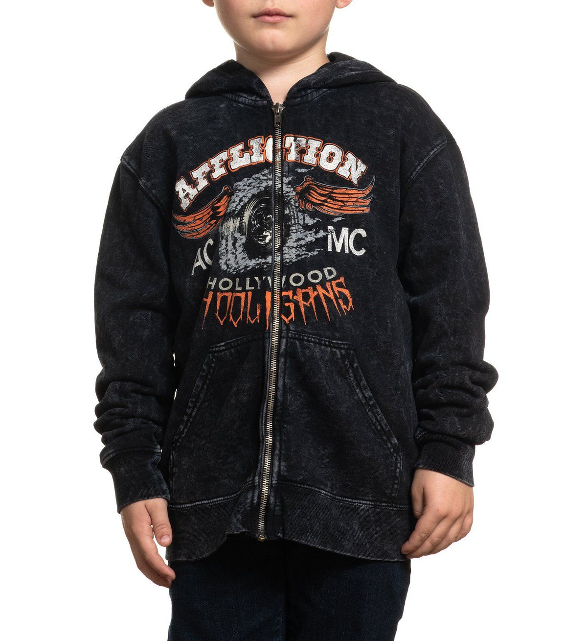 Hooligans Zip Hood-Youth - Affliction Clothing