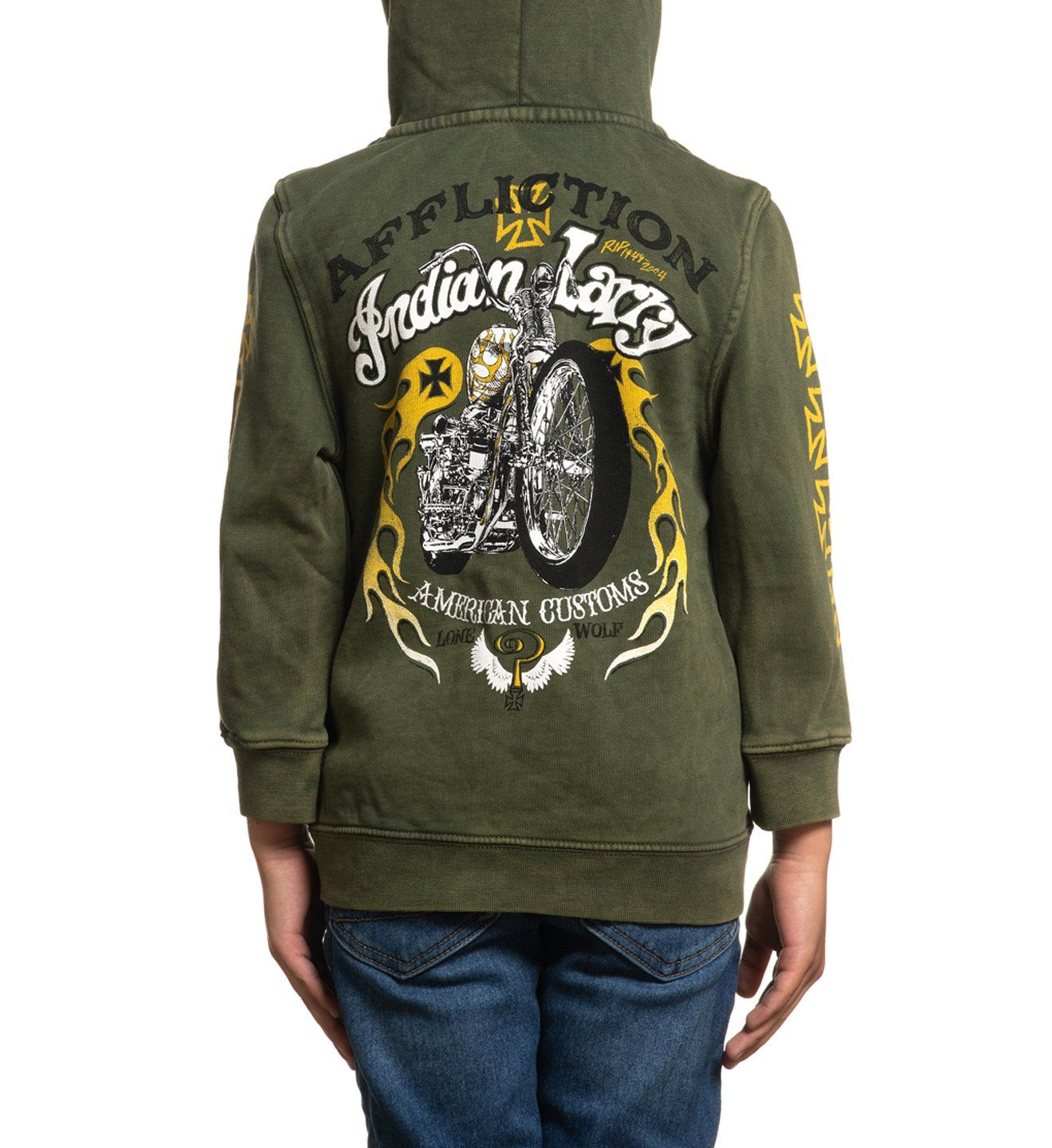 Indian Larry Shaman Zip Hood-Toddler - Affliction Clothing