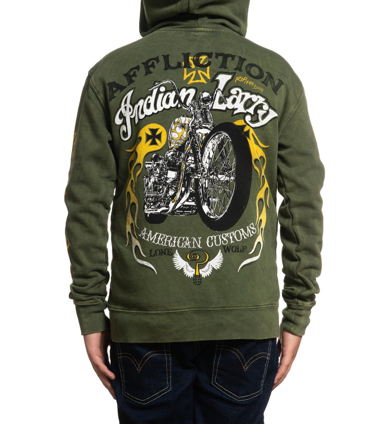 Indian Larry Shaman Zip Hood-Youth - Affliction Clothing