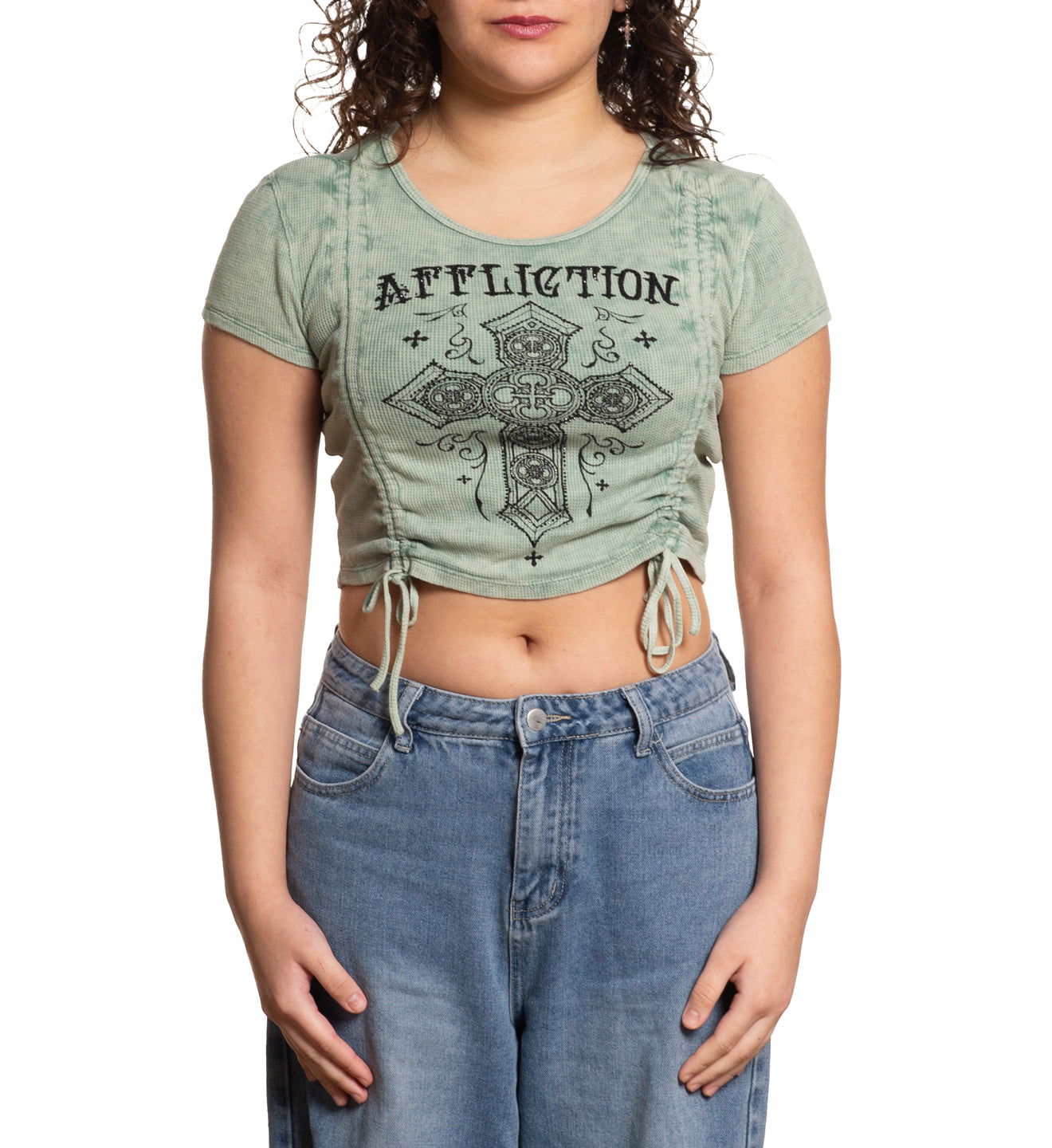 Marson Rouched Tee - Affliction Clothing