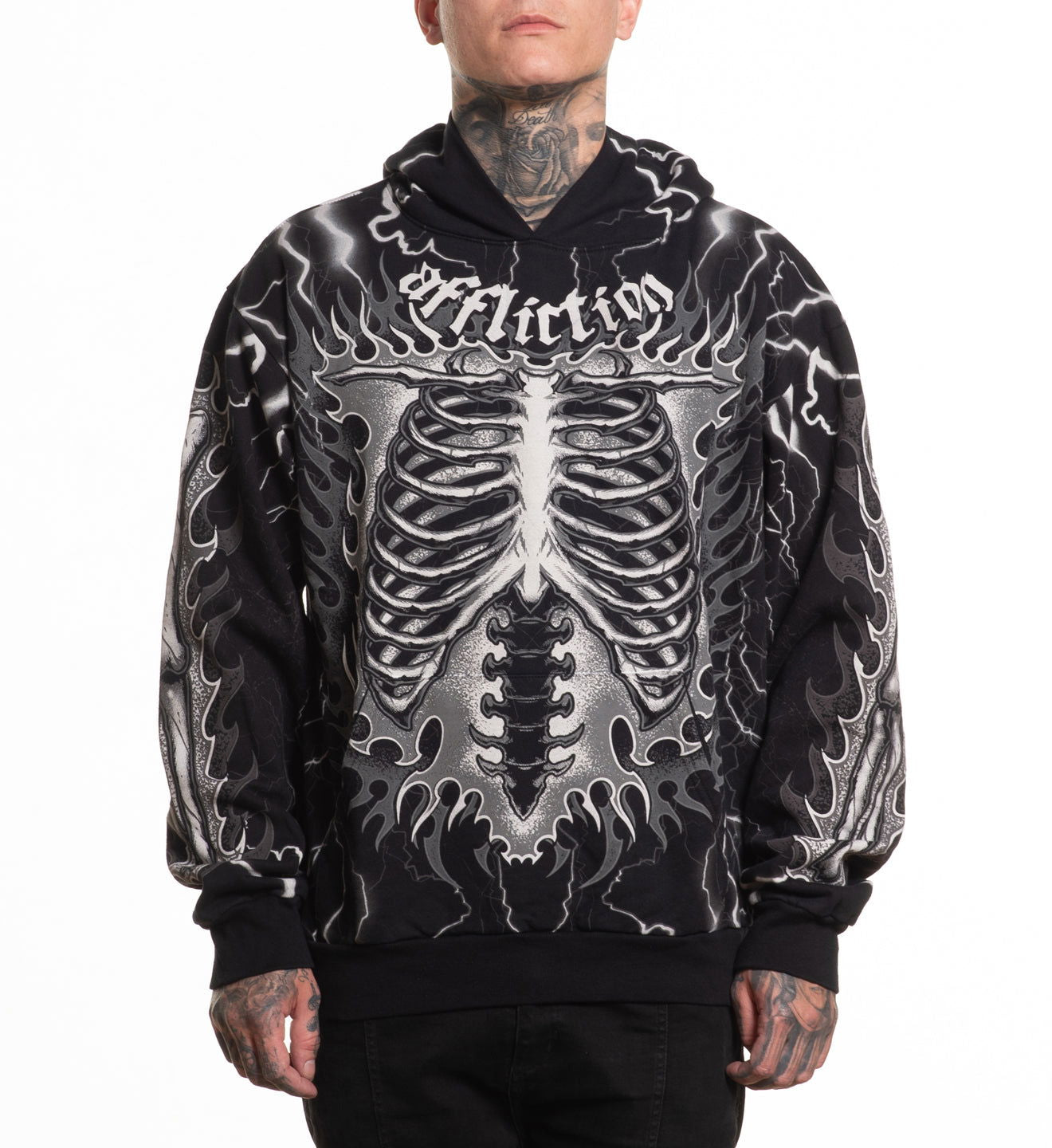 Melted Bone Hood - Affliction Clothing