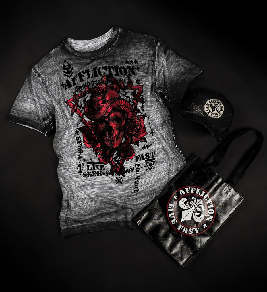 Affliction fashion clothing jeans and 5 shirts