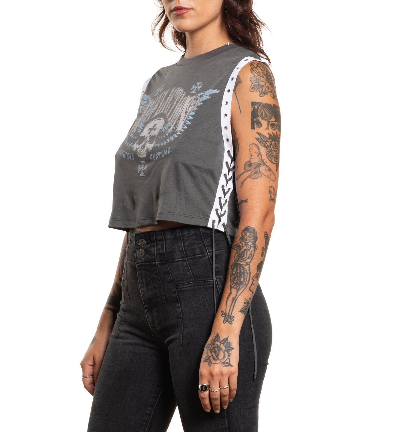 Saints Flag Crew Muscle Tee - Affliction Clothing