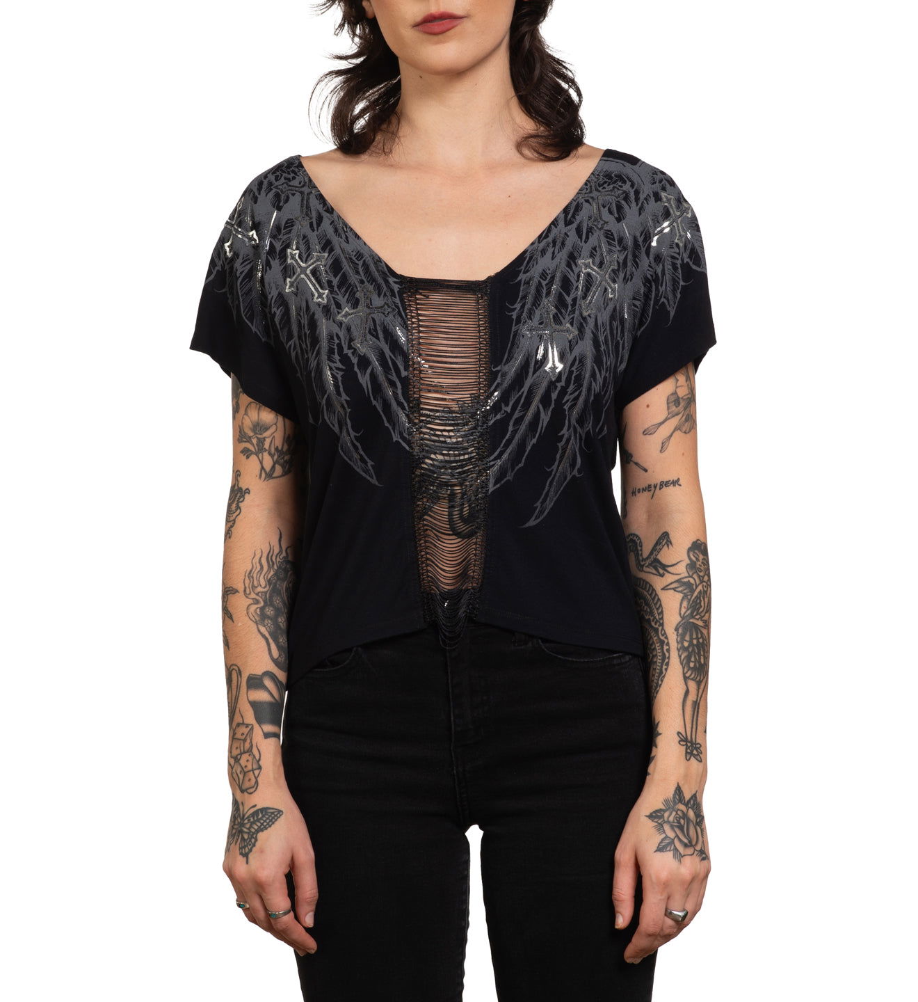 Whispering Thoughts Dolman Tee - Affliction Clothing