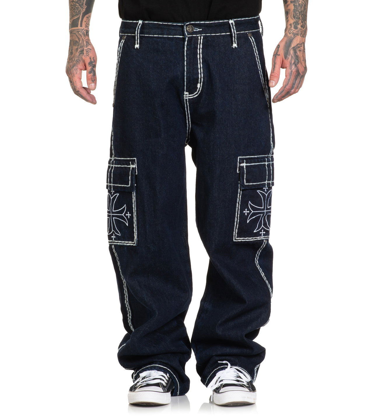 AFFLICTION Men's Jeans Gage Apex Hodges SIZE 40 X 34 Dark Blue good