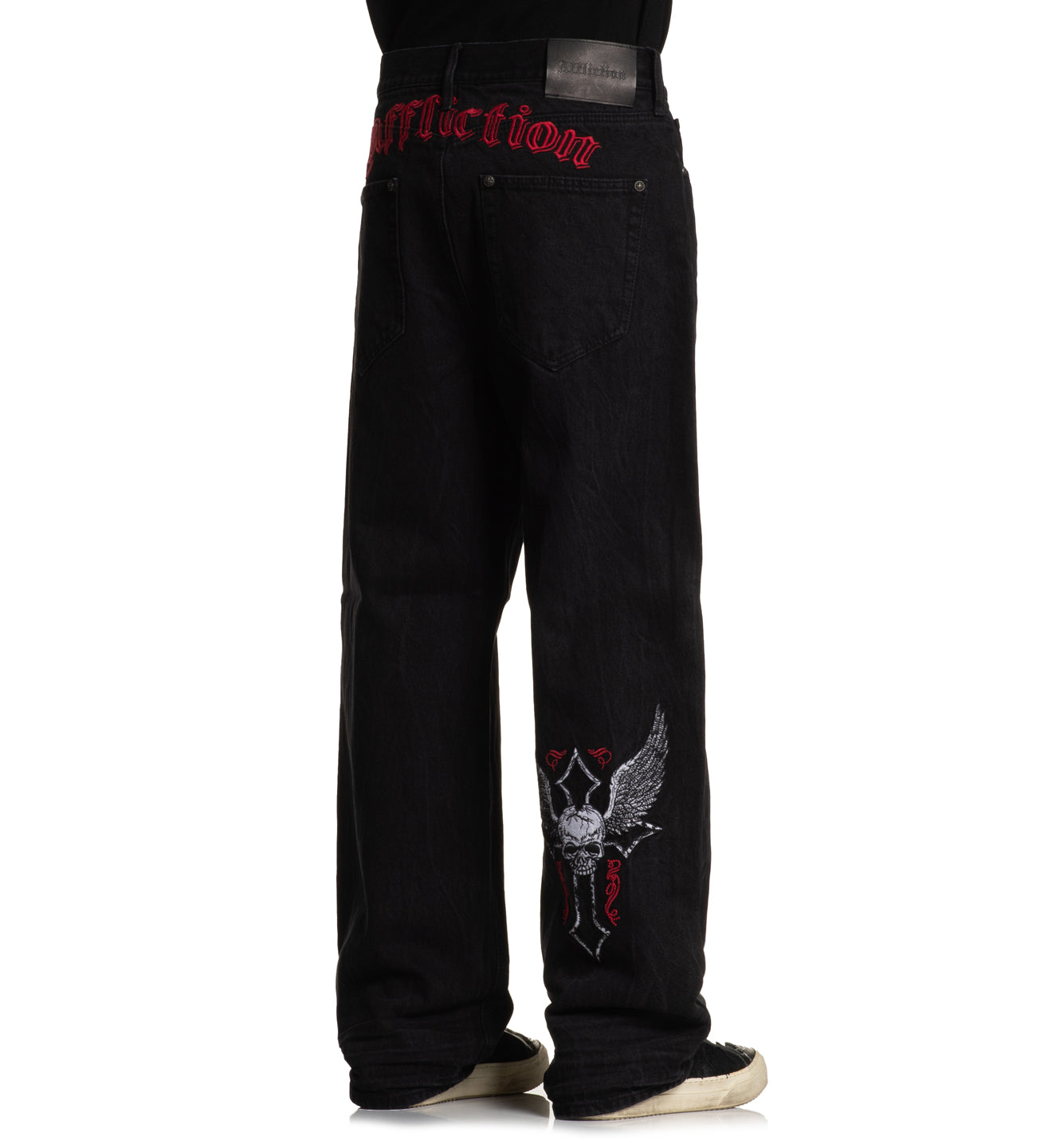 Wide Leg Live Fast Black - Affliction Clothing